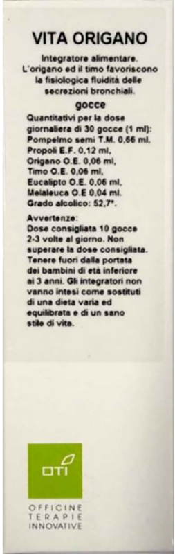 VITA ORIGANO GOCCE 30ML - Farmacia Del Monaco
