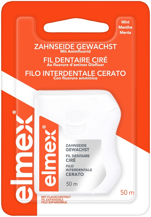 ELMEX FILO INTERDENTALE CERATO 50 METRI - Farmacia Del Monaco