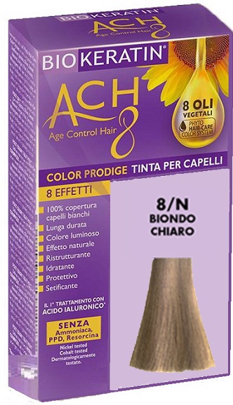 BIOKERATIN ACH8 COLOR PRODIGE 8/N BIONDO CHIARO - Farmacia Del Monaco