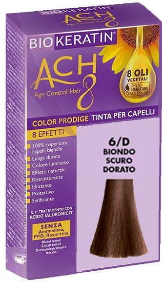 BIOKERATIN ACH8 COLOR PRODIGE 6/D BIONDO SCURO DORATO - Farmacia Del Monaco