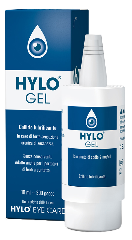 HYLO-GEL COLLIRIO LUBRIFICANTE ACIDO IALURONICO 0,2% 10 ML - Farmacia Del Monaco