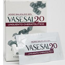 VASESAL 20 6 BUSTINE PLURIDOSE DA 5 ML UNGUENTO CHERATOLITICO - Farmacia Del Monaco