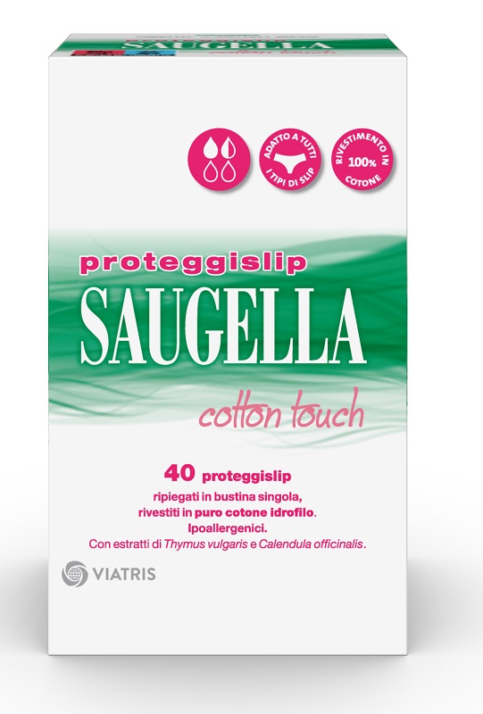 SAUGELLA ASSORBENTI COTTON TOUCH PROTEGGISLIP 40 PEZZI - Farmacia Del Monaco