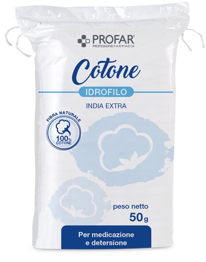 COTONE IDROFILO PROFAR INDIA EXTRA 50G - Farmacia Del Monaco