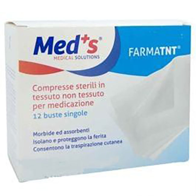 GARZA COMPRESSA MEDS TESSUTO NON TESSUTO PEEL OPEN 7,5X7,5CM 12 PEZZI - Farmacia Del Monaco
