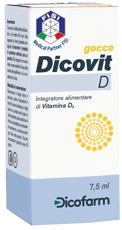 DICOVIT D VITAMINA D3 7,5 ML - Farmacia Del Monaco
