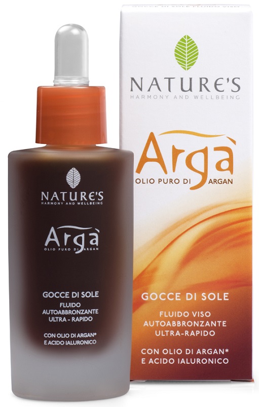 ARGA' GOCCE DI SOLE VISO FLUIDO AUTOABBRONZANTE 30 ML NATURE'S - Farmacia Del Monaco