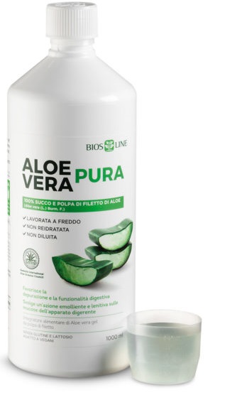 BIOSLINE ALOE VERA SUCCO POLPA 1 LITRO - Farmacia Del Monaco