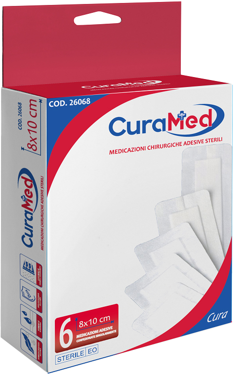 MEDICAZIONE GARZA CURA 8X10CM 6 PEZZI - Farmacia Del Monaco