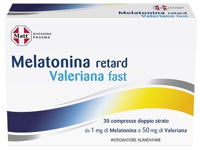 MATT DIVISIONE PHARMA MELATONINA RETARD VALERIANA FAST 30 COMPRESSE - Farmacia Del Monaco