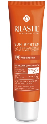 RILASTIL SUN SYSTEM PHOTO PROTECTION THERAPY SPF50+ EMULSIONE PELLI MISTE 50 ML - Farmacia Del Monaco