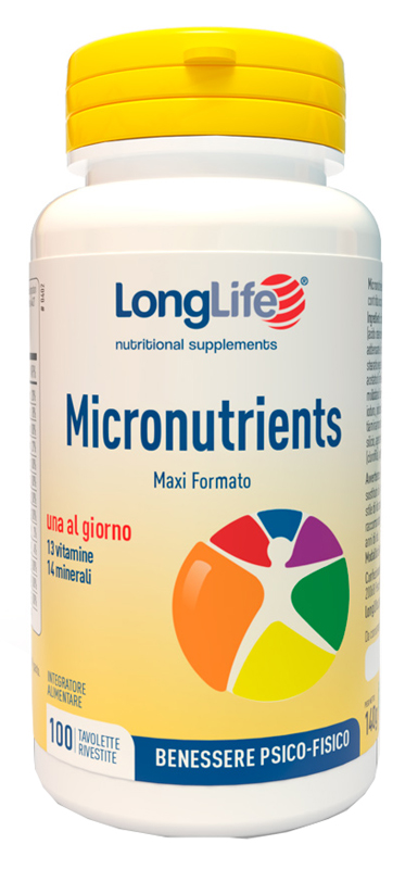 LONGLIFE MICRONUTRIENTS 100 TAVOLETTE RIVESTITE - Farmacia Del Monaco