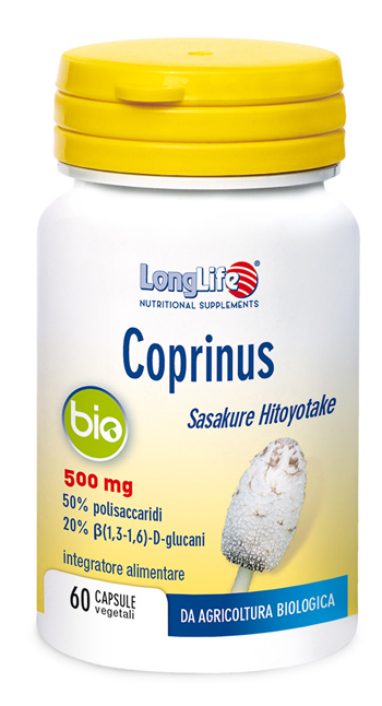 LONGLIFE COPRINUS BIO 60 CAPSULE VEGETALI - Farmacia Del Monaco
