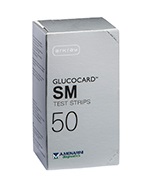 TEST STRIPS PER MISURAZIONE GLICEMIA GLUCOCARD SM 50 PEZZI - Farmacia Del Monaco