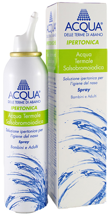 ACQUA DELLE TERME DI ABANO IPERTONICA SPRAY IRRIGAZIONE NASALE 125 ML - Farmacia Del Monaco