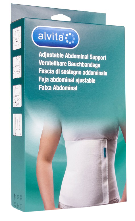 ALVITA FASCIA ADDOMINALE MISURA 2 CIRCONFERENZA 95-100 CM - Farmacia Del Monaco