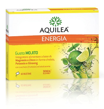 AQUILEA ENERGIA GUSTO MOJITO 10 BUSTINE DA 6 G - Farmacia Del Monaco