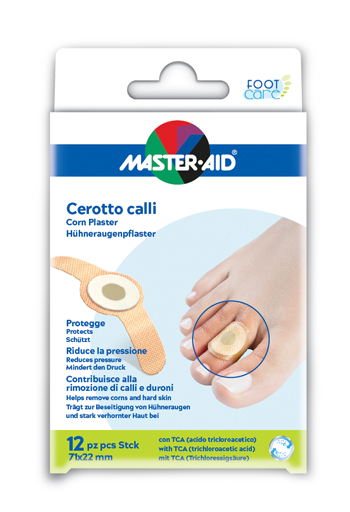 CEROTTO CALLIFUGO MASTER-AID FOOTCARE 71X22 MM 12 PEZZI B2 - Farmacia Del Monaco