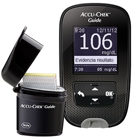 KIT GLUCOMETRO ACCU-CHEK GUIDE MG/DL + PUNGIDITO FASTCLIX - Farmacia Del Monaco