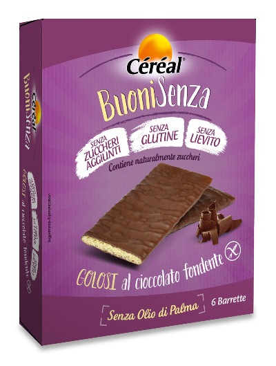 CEREAL BUONI SENZA GOLOSI CIOCCOLATO FONDENTE 6 X 17 G - Farmacia Del Monaco