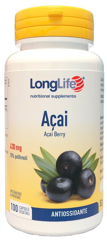LONGLIFE ACAI 100 CAPSULE VEGETALI - Farmacia Del Monaco