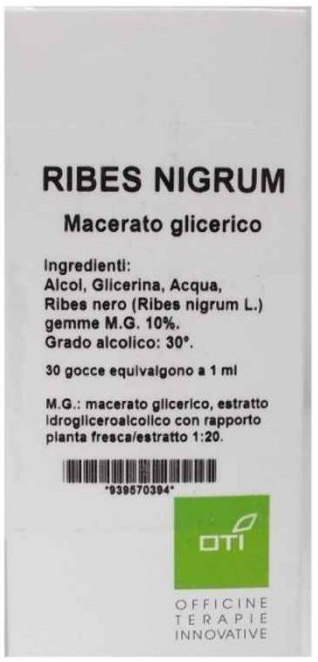 RIBES NIGRUM MACERATO GLICERICO 10% GOCCE 100ML - Farmacia Del Monaco