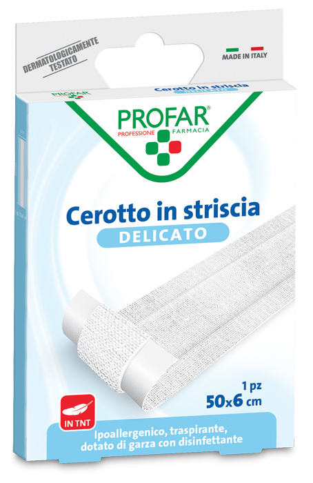 CEROTTO TESSUTO NON TESSUTO DELICATO 1 STRISCIA 50X6 CM PROFAR - Farmacia Del Monaco