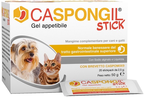 CASPONGIL STICK GEL APPETIBILE 20 STICKPACK DA 2,5 G - Farmacia Del Monaco