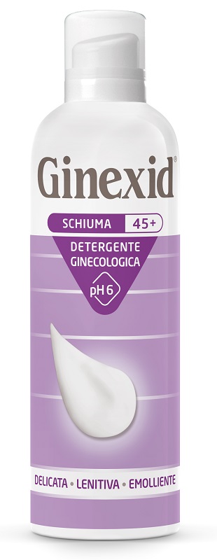GINEXID 45+ SCHIUMA DETERGENTE GINECOLOGICA 150 ML - Farmacia Del Monaco