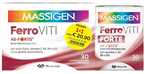 FERRO VITI 30 CAPSULE + 30 BUSTINE - Farmacia Del Monaco