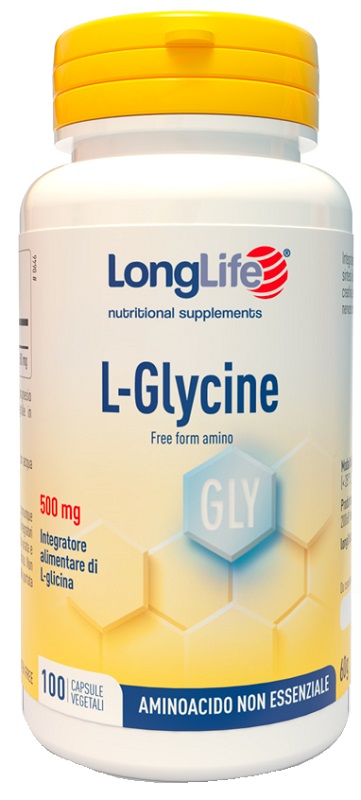 LONGLIFE L-GLYCINE 500 MG 100 CAPSULE VEGETALI - Farmacia Del Monaco