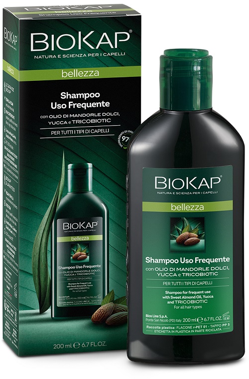 BIOKAP BELLEZZA SHAMPOO USO FREQUENTE CON TRICOBIOTIC 200 ML - Farmacia Del Monaco