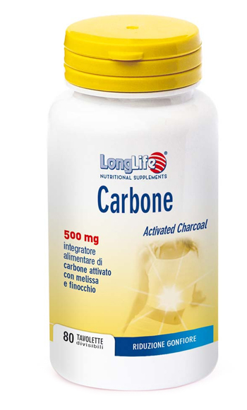LONGLIFE CARBONE 80 TAVOLETTE - Farmacia Del Monaco