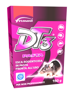 DT3 PASTA ESCA RODENTICIDA PRONTA ALL'USO 150 G - Farmacia Del Monaco