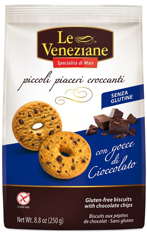 LE VENEZIANE BISCOTTI GOCCE DI CIOCCOLATO 250 G - Farmacia Del Monaco