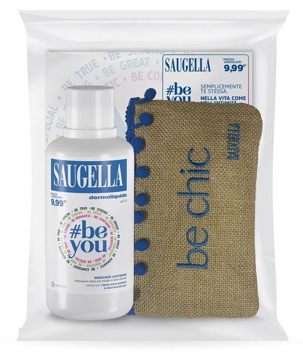 SAUGELLA BUNDLE PROMO POCHETTE 23 BE YOU 1 DERMOLIQUIDO 500 ML + POCHETTE CON PRODOTTI OMAGGIO - Farmacia Del Monaco