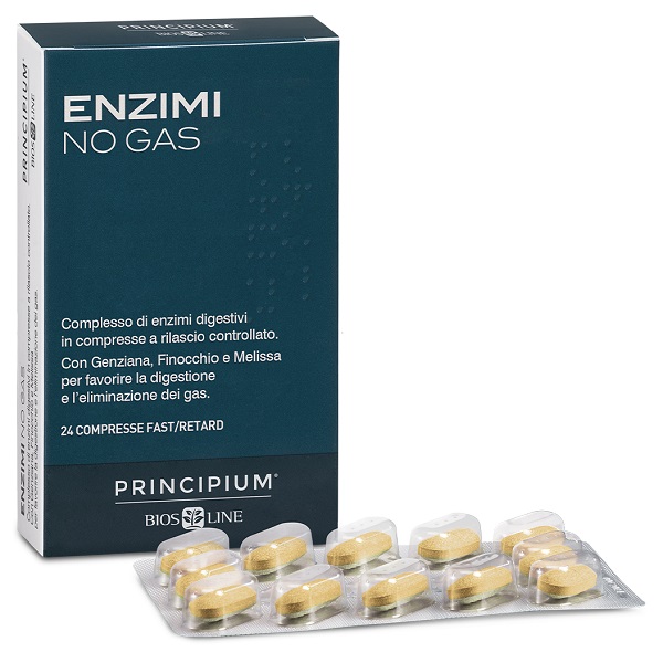 PRINCIPIUM ENZIMI NO GAS FAST/RETARD 24 COMPRESSE - Farmacia Del Monaco