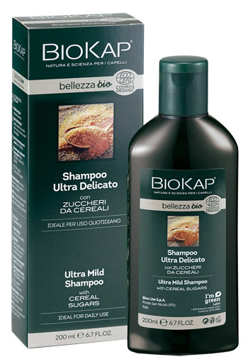 BIOKAP BELLEZZA BIO SHAMPOO ULTRA DELICATO COSMOS ECOCERT 200 ML BIOSLINE - Farmacia Del Monaco