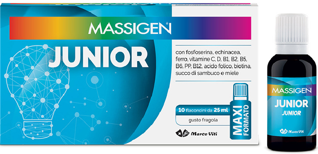 MASSIGEN JUNIOR 10 FLACONI DA 25 ML - Farmacia Del Monaco
