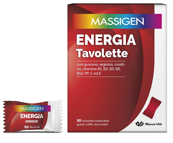 MASSIGEN ENERGIA 30 TAVOLETTE MASTICABILI - Farmacia Del Monaco