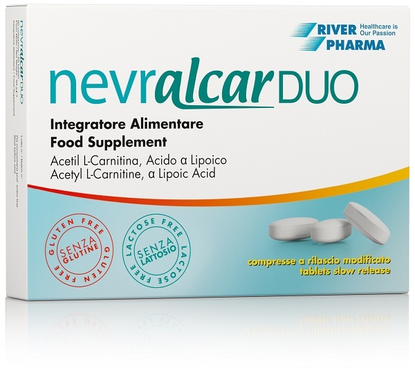 NEVRALCAR DUO 60 COMPRESSE DEGLUTIBILI A RILASCIO MODIFICATO SENZA GLUTINE SENZA LATTOSIO - Farmacia Del Monaco