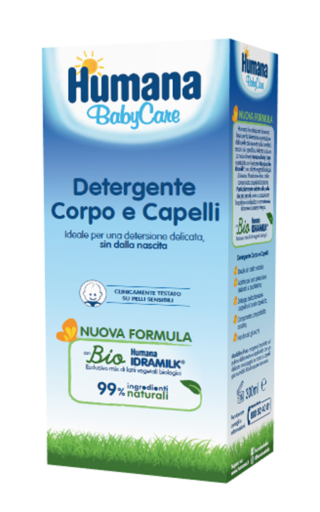 HUMANA BABY CARE DETERGENTE CORPO&CAPELLI 300 ML - Farmacia Del Monaco