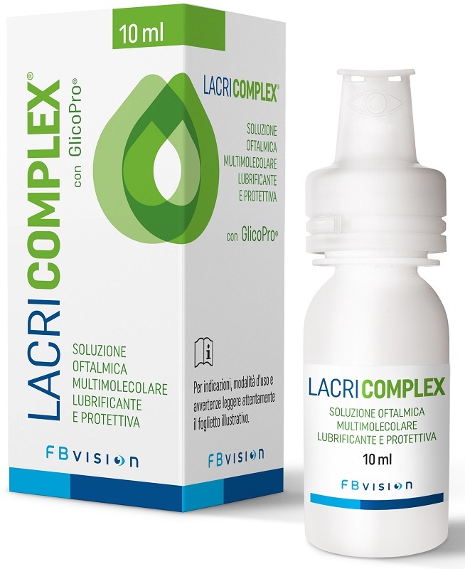 LACRICOMPLEX SOLUZIONE OFTALMICA MULTIMOLECOLARE LUBRIFICANTE PROTETTIVA 10 ML - Farmacia Del Monaco