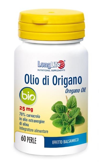 LONGLIFE OLIO ORIGANO BIO 60 PERLE DI GELATINA - Farmacia Del Monaco