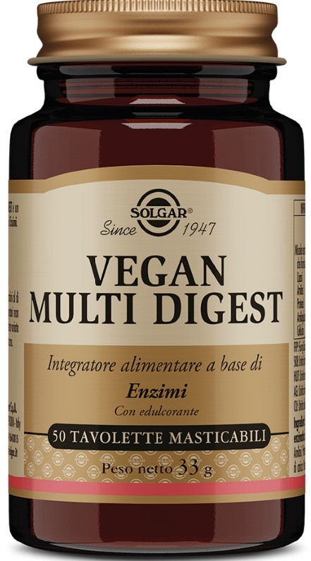 VEGAN MULTI DIGEST 50 TAVOLETTE MASTICABILI - Farmacia Del Monaco