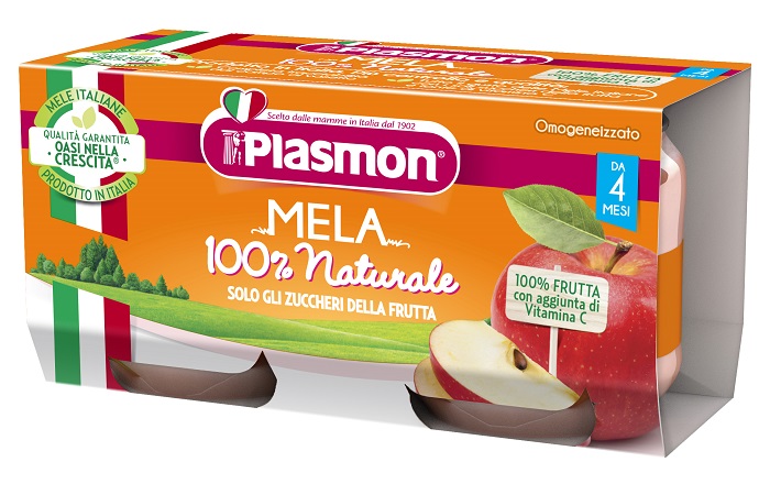 PLASMON OMOGENEIZZATO MELA 2 X 80 G - Farmacia Del Monaco