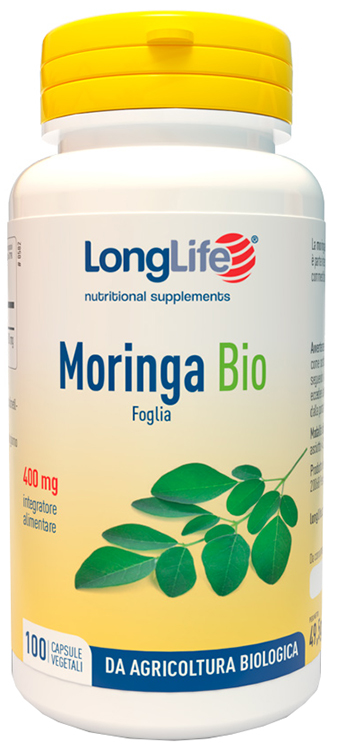 LONGLIFE MORINGA BIO 100 CAPSULE VEGETALI - Farmacia Del Monaco