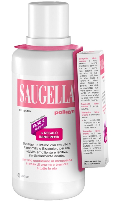 SAUGELLA POLIGYN 500ML + SAUGELLA IDROCREMA 10ML IN REGALO - Farmacia Del Monaco
