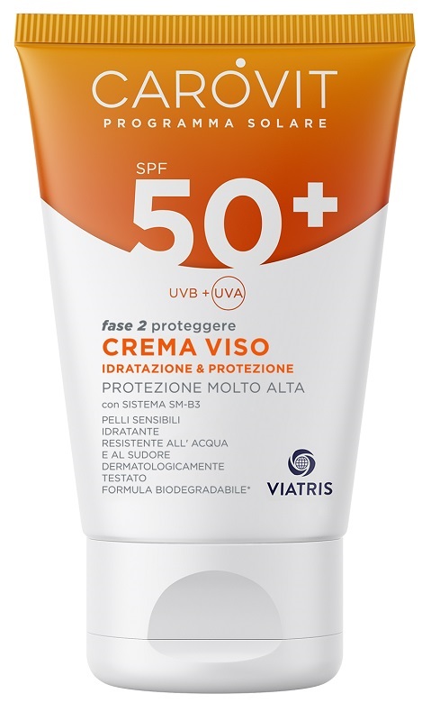 CAROVIT PROGRAMMA SOLARE CREMA VISO SPF50+ 50 ML - Farmacia Del Monaco