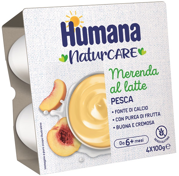 HUMANA MERENDA PESCA 4 PEZZI DA 100 G - Farmacia Del Monaco